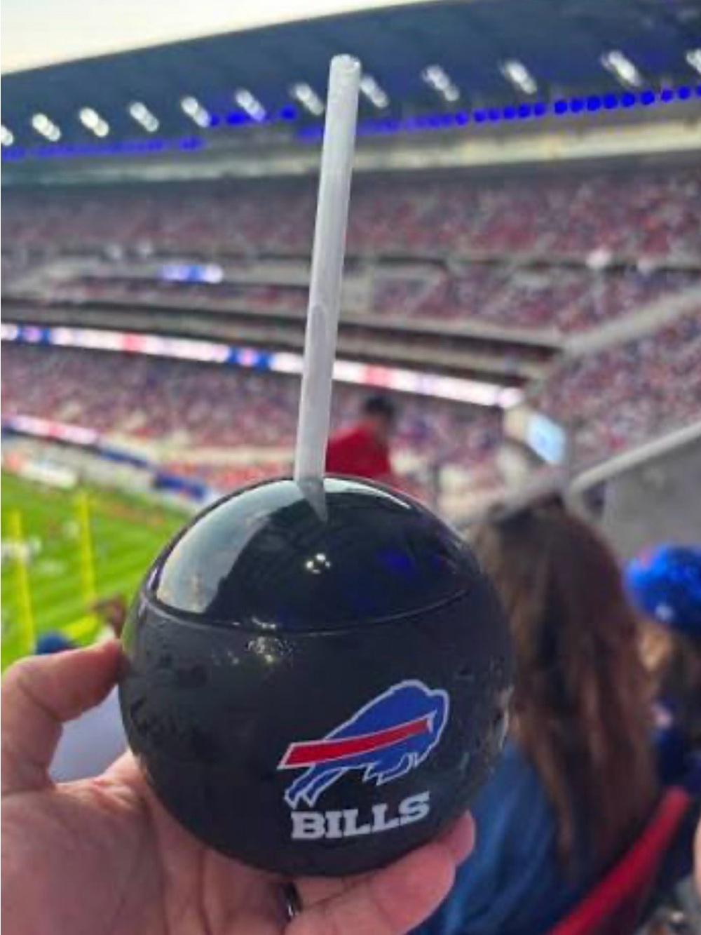 New Unused Buffalo Bills Pinto Ron Bowling Ball Cup and Straw 2026